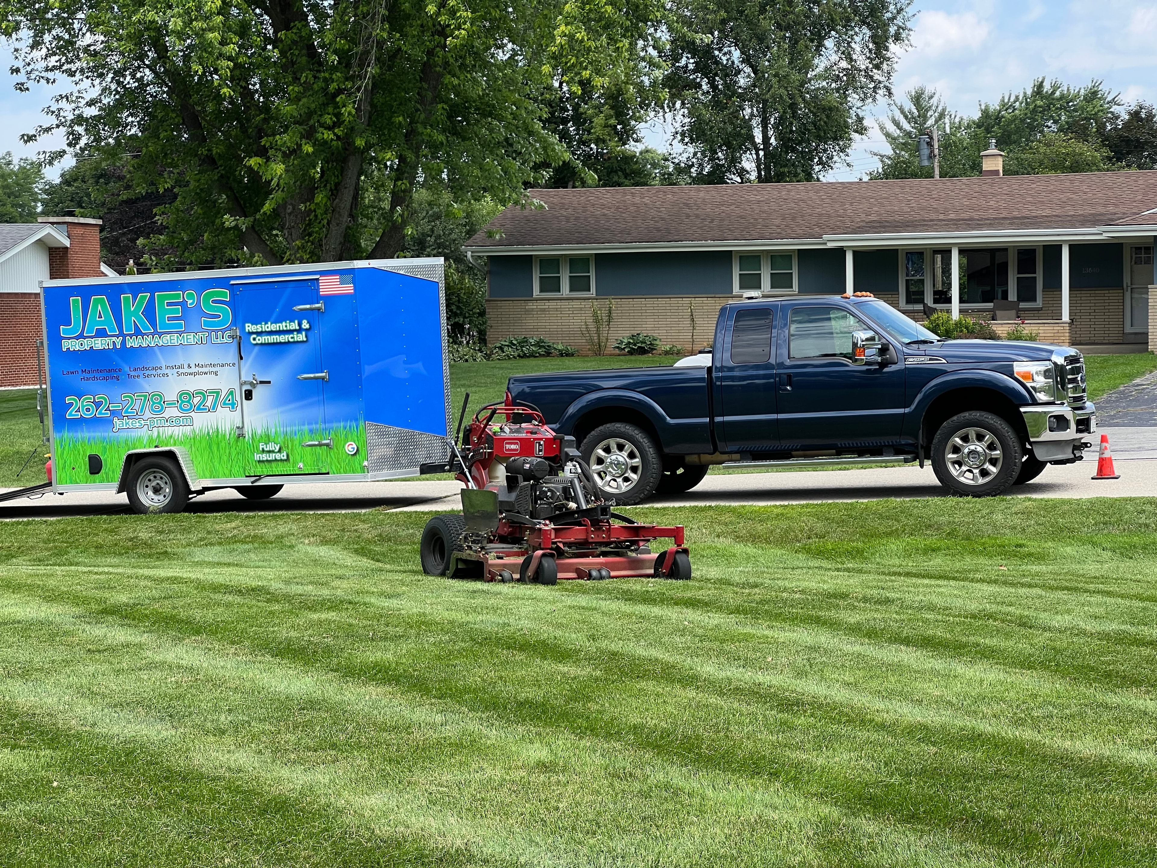 Lawn care mowing and maintenance